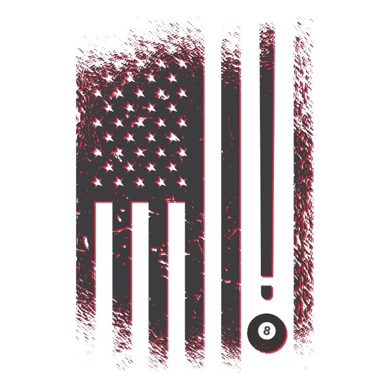 Billard Amerika Flagge