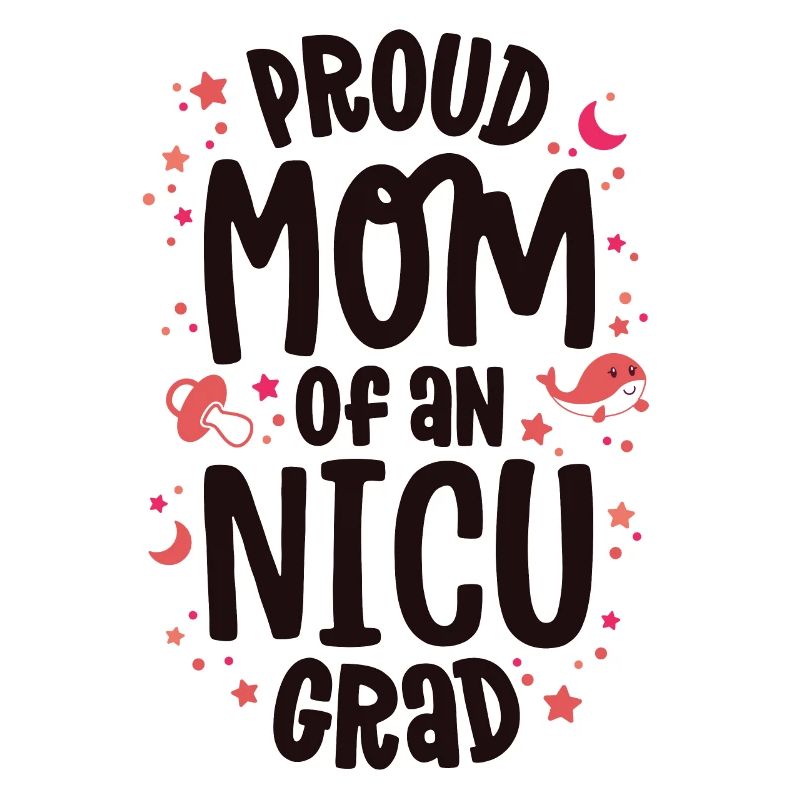 Stolze Mutter einer NICU-Absolventin NICU Grad Mutter