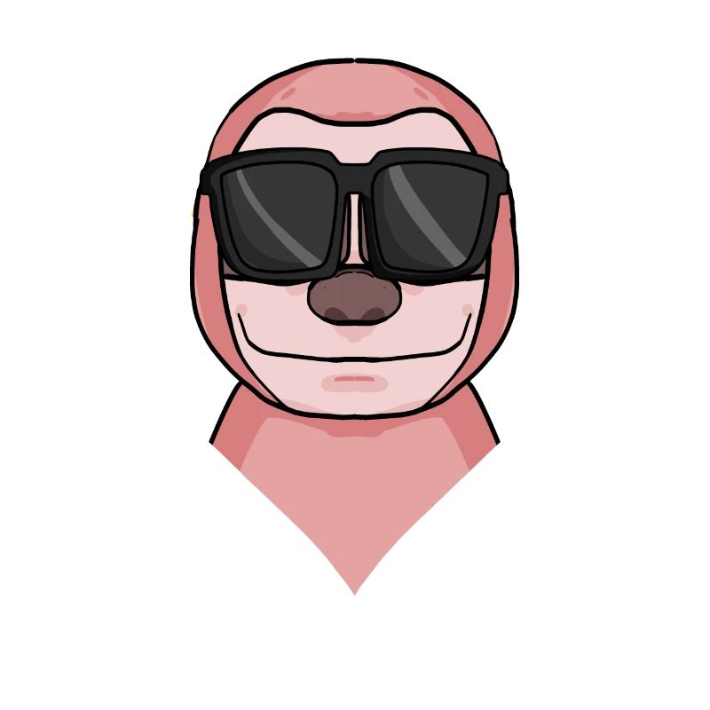 Faultier mit Brille