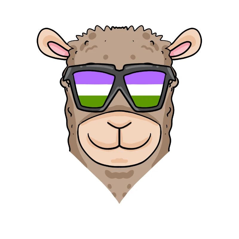 Genderqueer Lama Alpaka