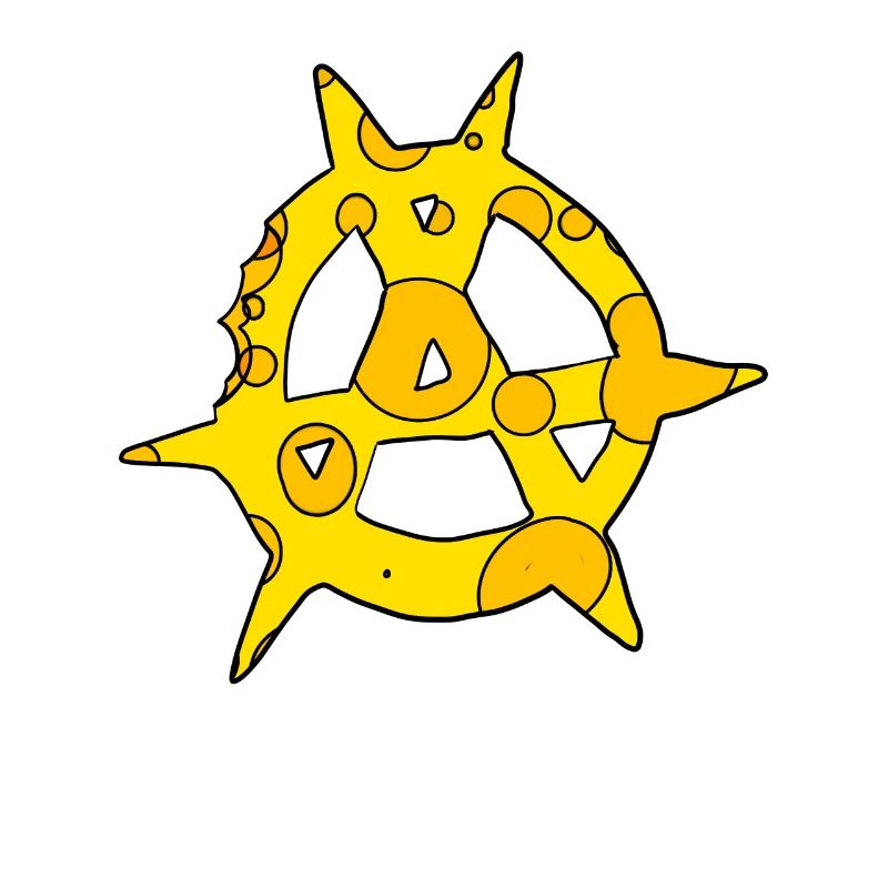 Anarchie Symbol Käse