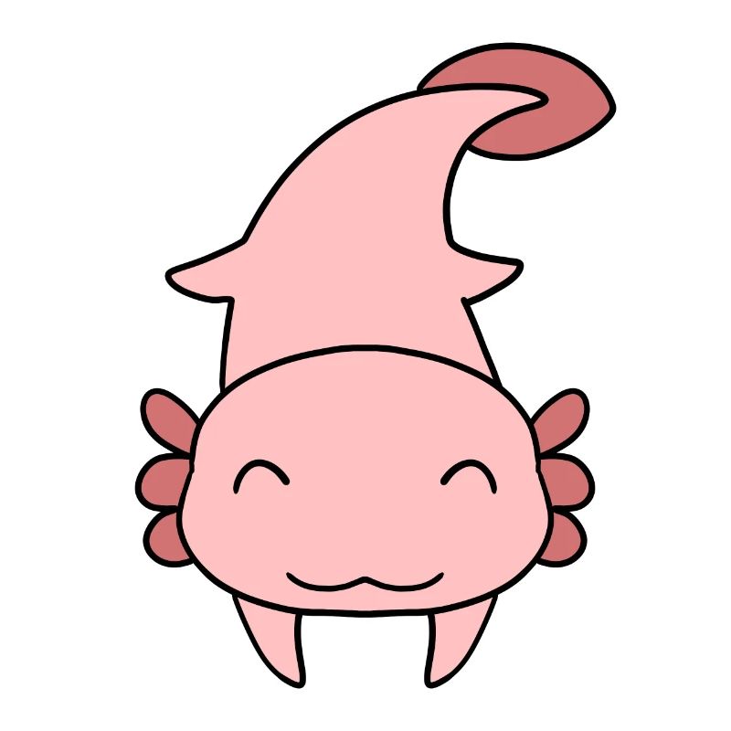 Süßes Axolotl