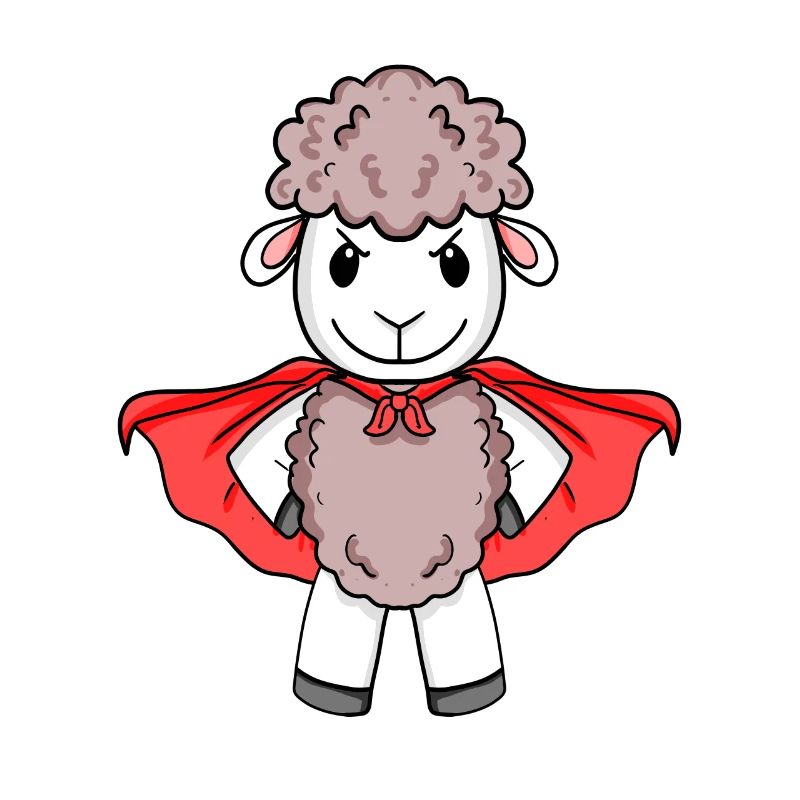 Schaf Superheld