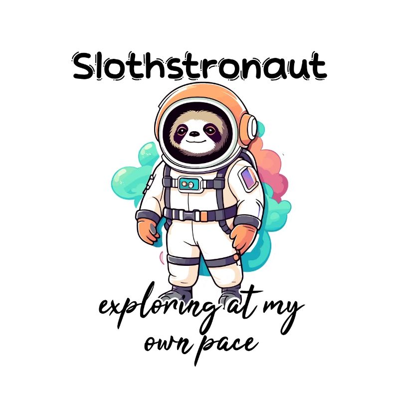 Slothstronaut Exploring At My Own Pace - Sloth