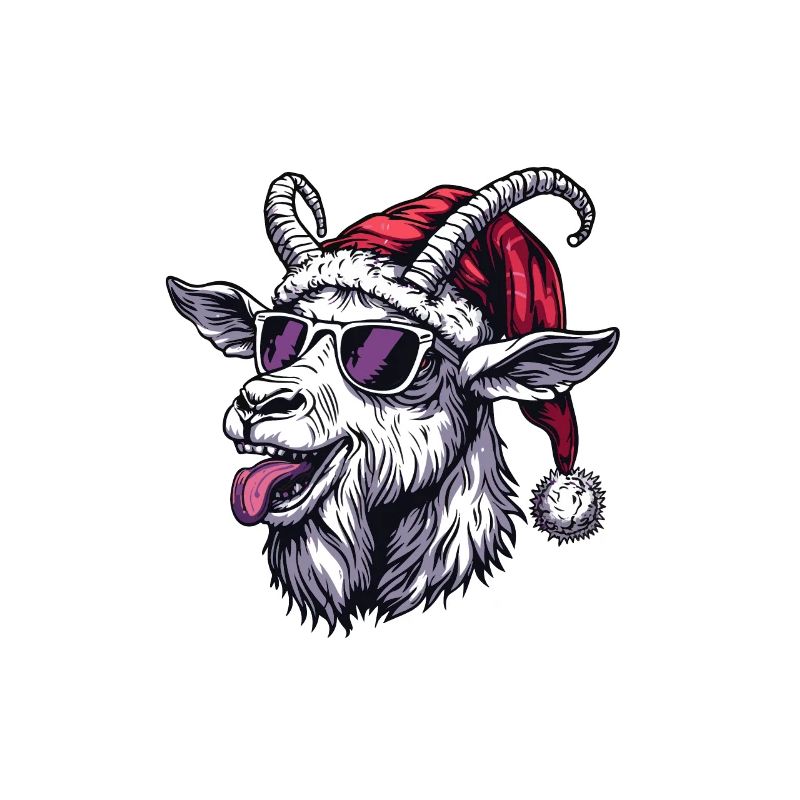 Bergziege Weihnachten Lustig