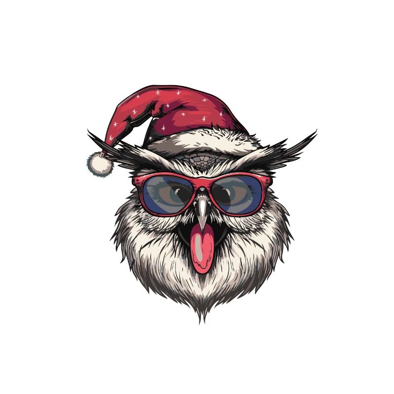 Eule Weihnachten Lustig