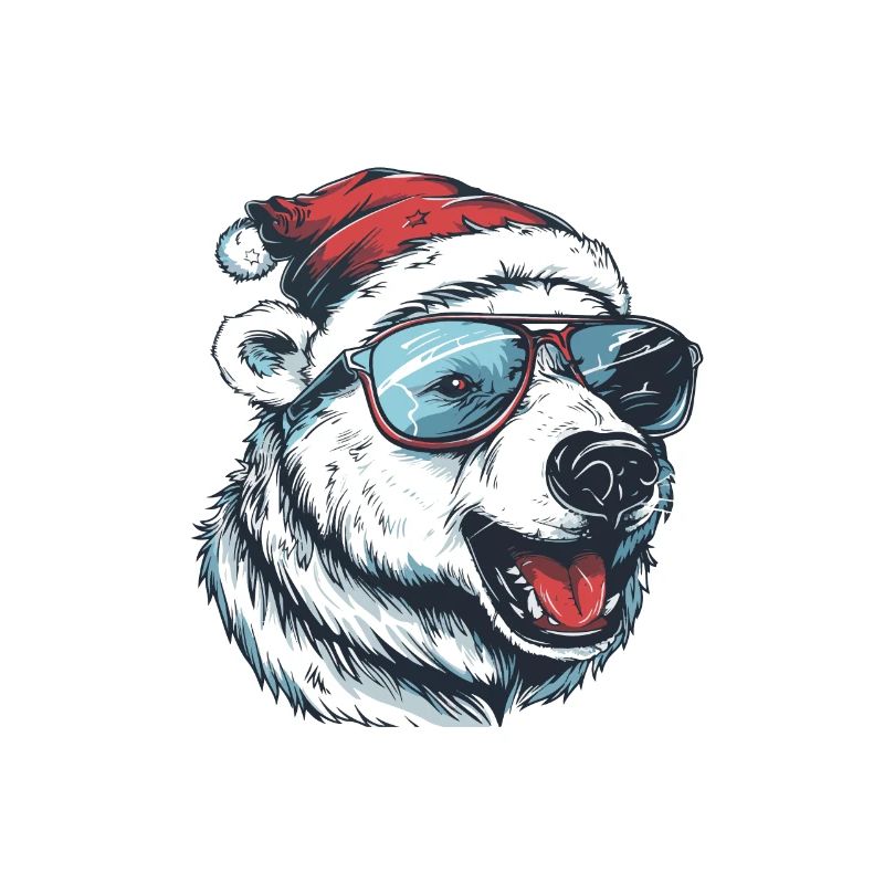 Eisbär Weihnachten Lustig