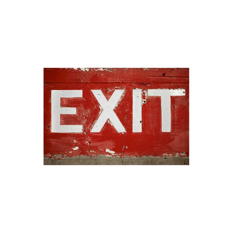 cool exit shirt design red
