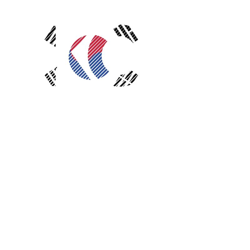 Corée du Sud Drapeau Coréen Pays Coréen Décoration coréenne