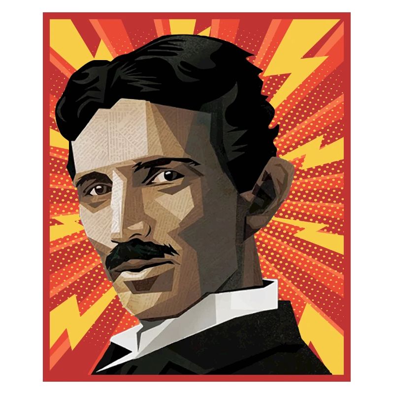 Nicola Tesla Popart