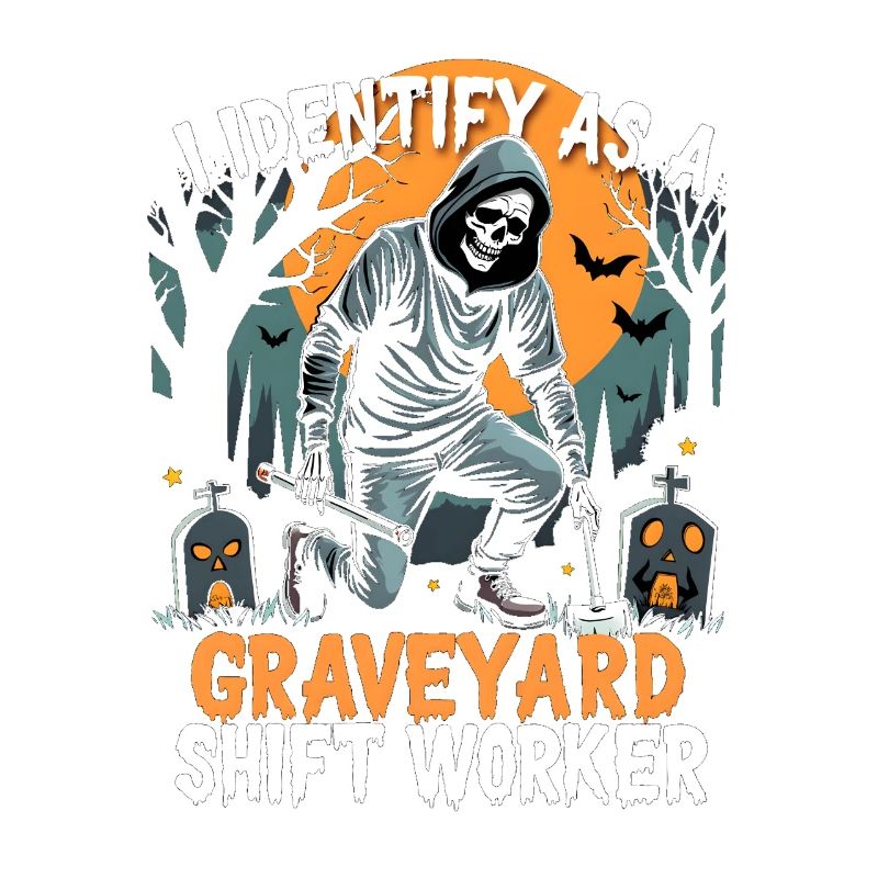 lustiges I Identify As A Graveyard Shift Worker