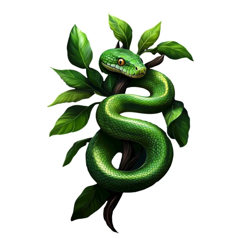 Green Tree Python Snakes Lover Terrarium