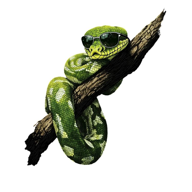 Green Tree Python Snakes Lover Terrarium