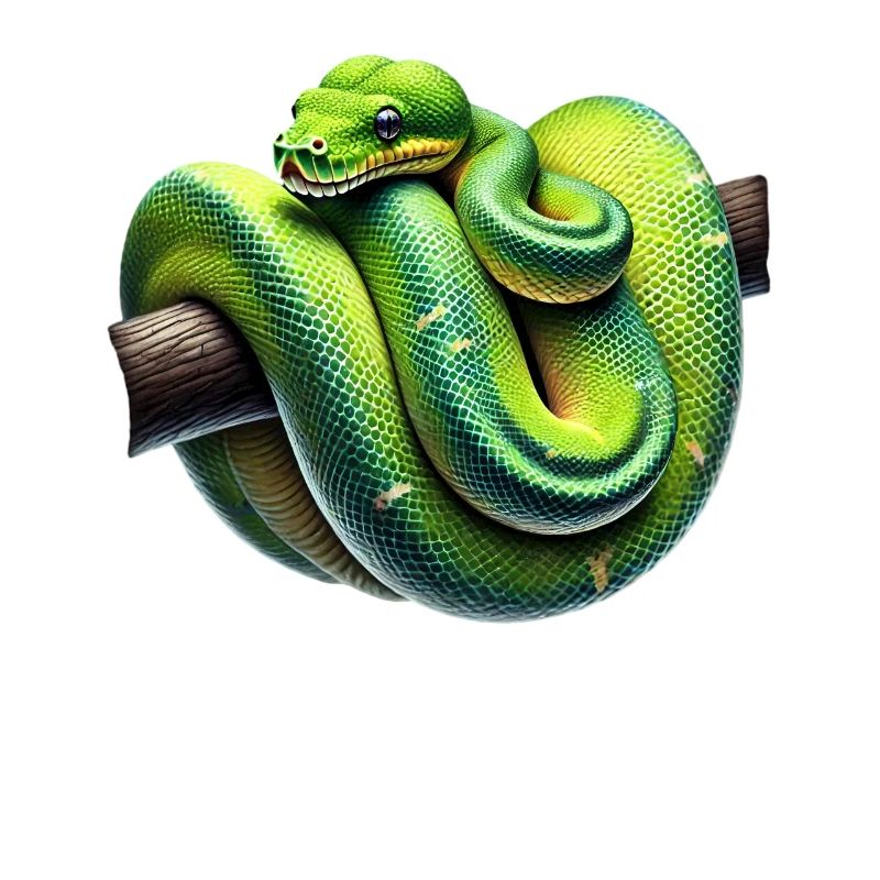 Green Tree Python Snakes Lover Terrarium