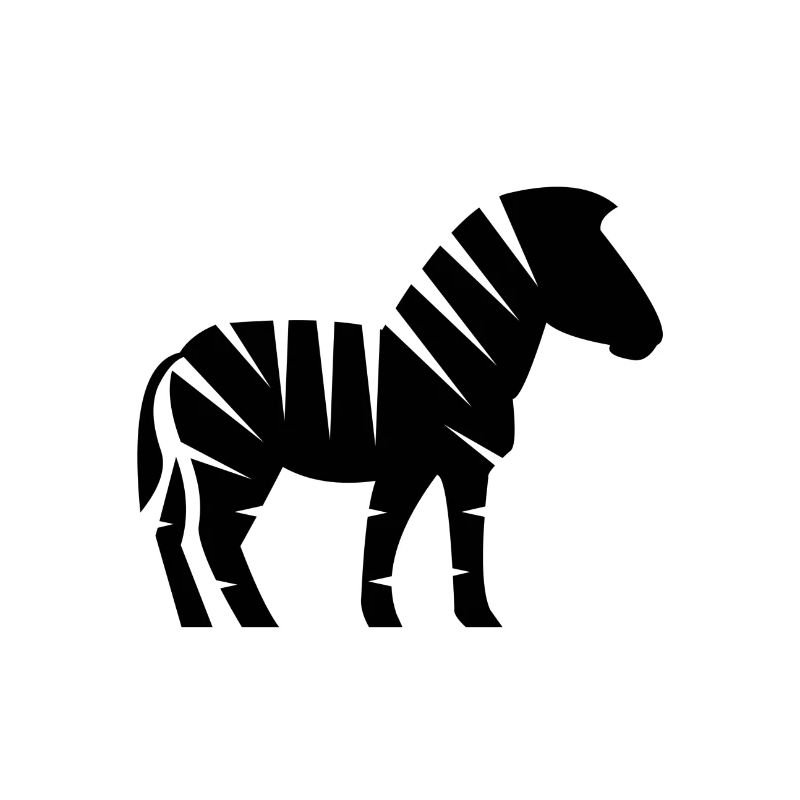 Zebra schwarz
