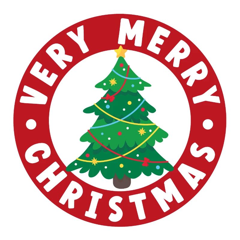 Sehr fröhlicher Weihnachtsbaum
