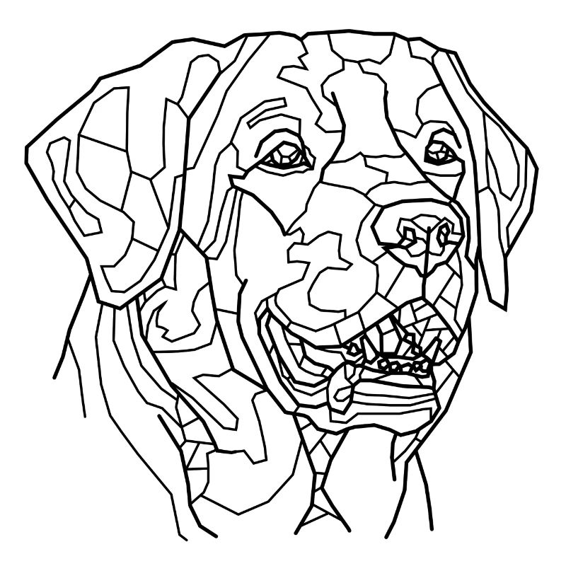 Hund Line Art