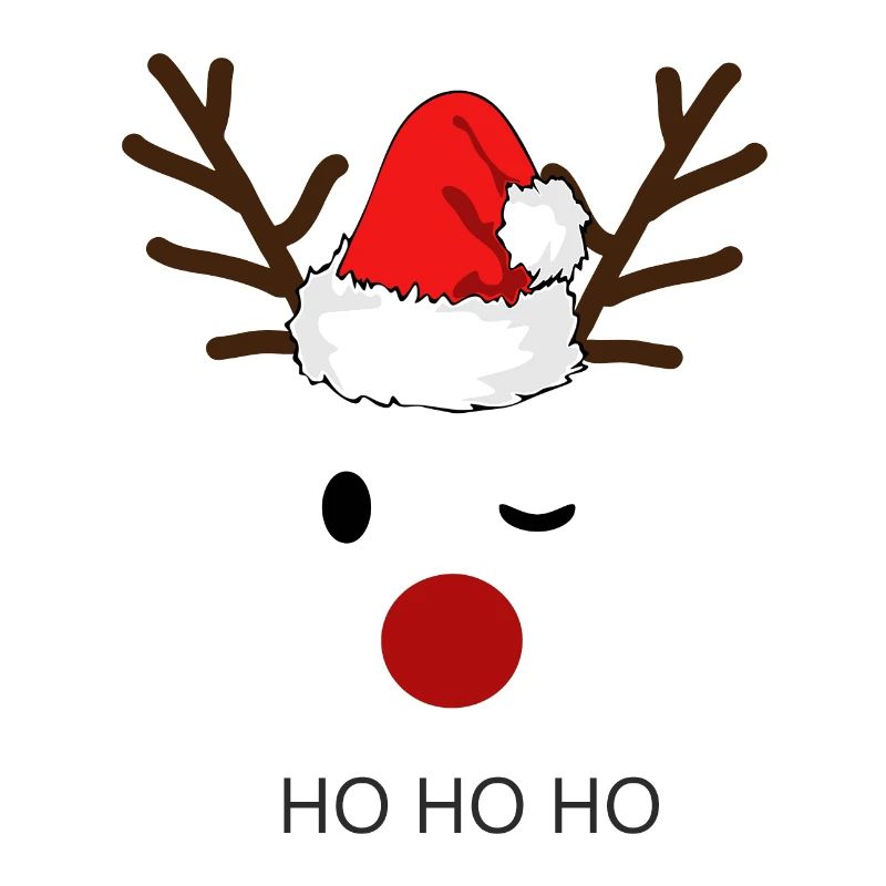 Reindeer Santa Hohoho