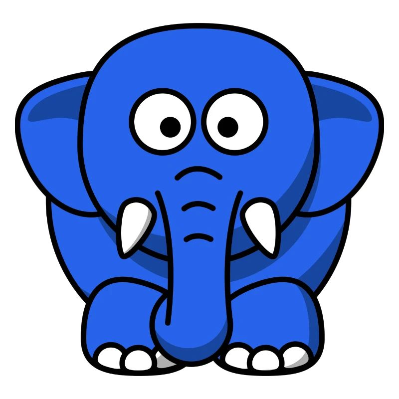 blauer Elefant