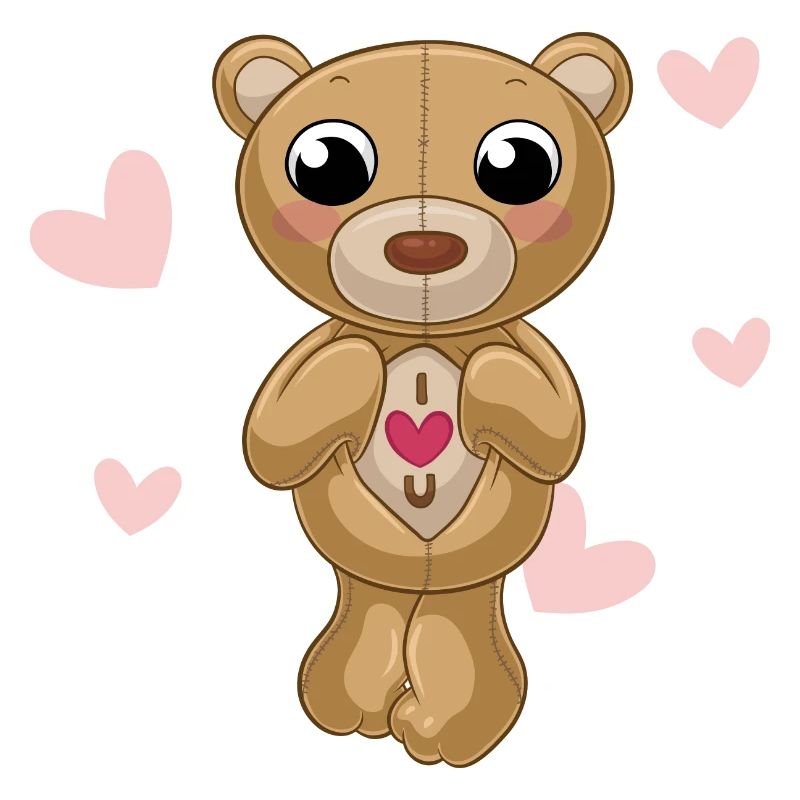 Putziger Comic Teddybär