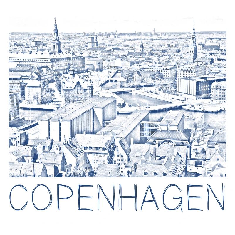 Stiftzeichnung Kopenhagen