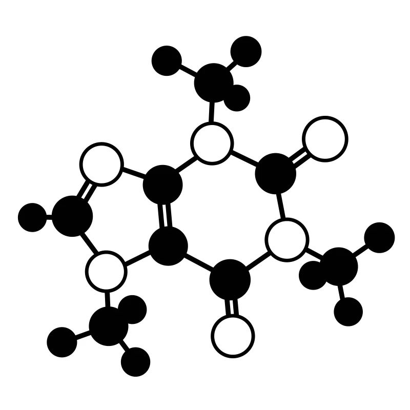 Caffeine - molecule - 1c