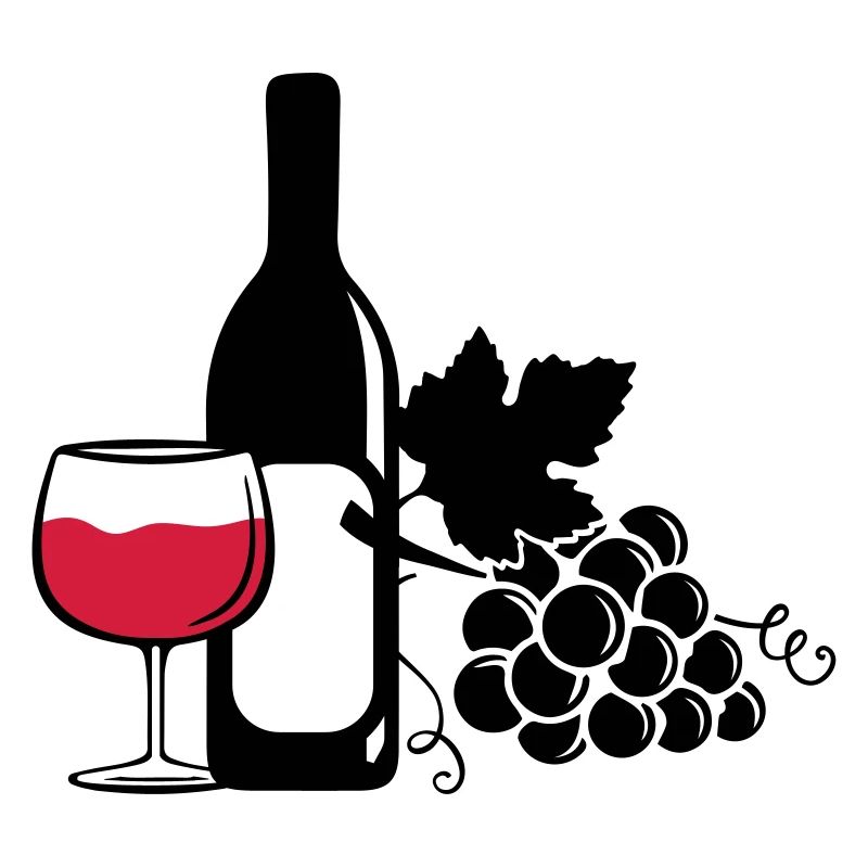 wine bottle grapes