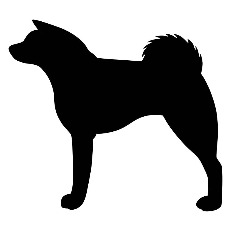 Akita Inu Silhouette