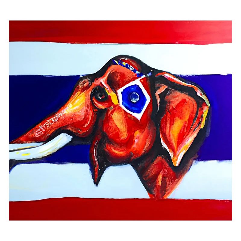 elefant thaiflagge