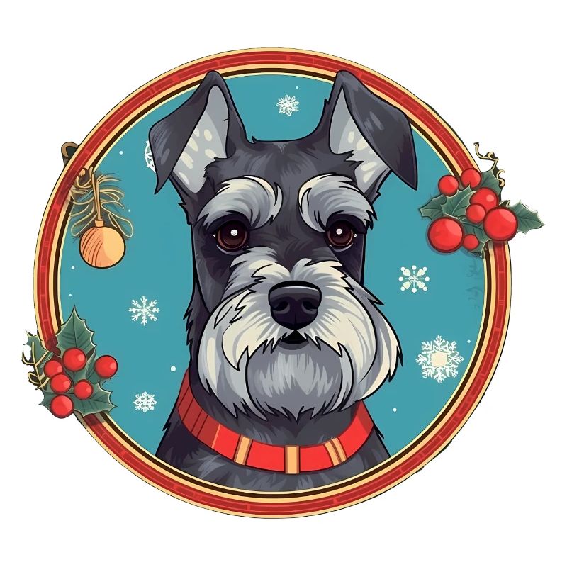 Zwergschnauzerhund Weihnachten, Liebeshunde