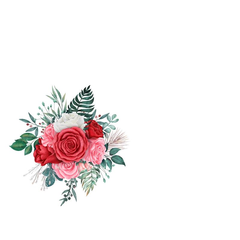 Roter Blumenbuchstabe c