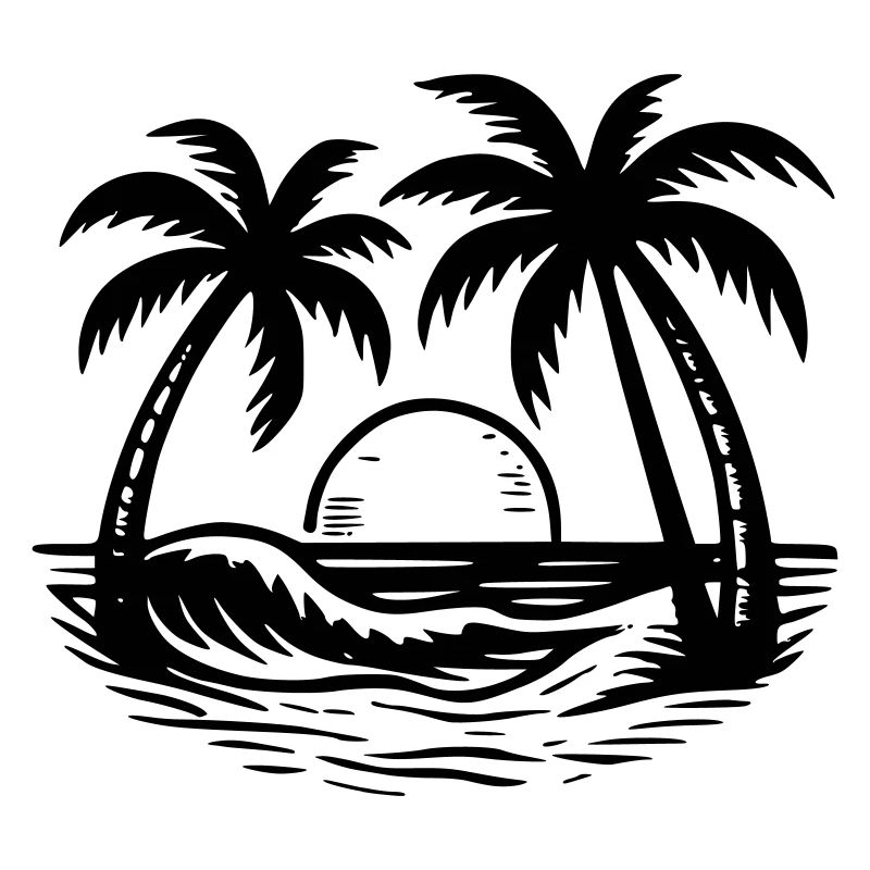 Palme am Strand