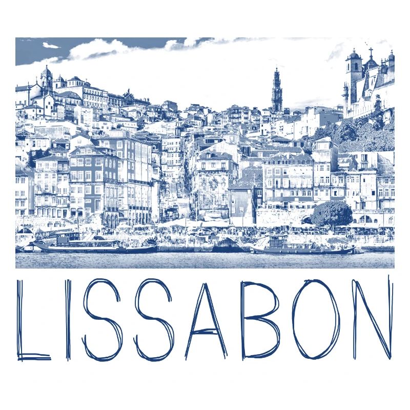 Federzeichnung Lissabon
