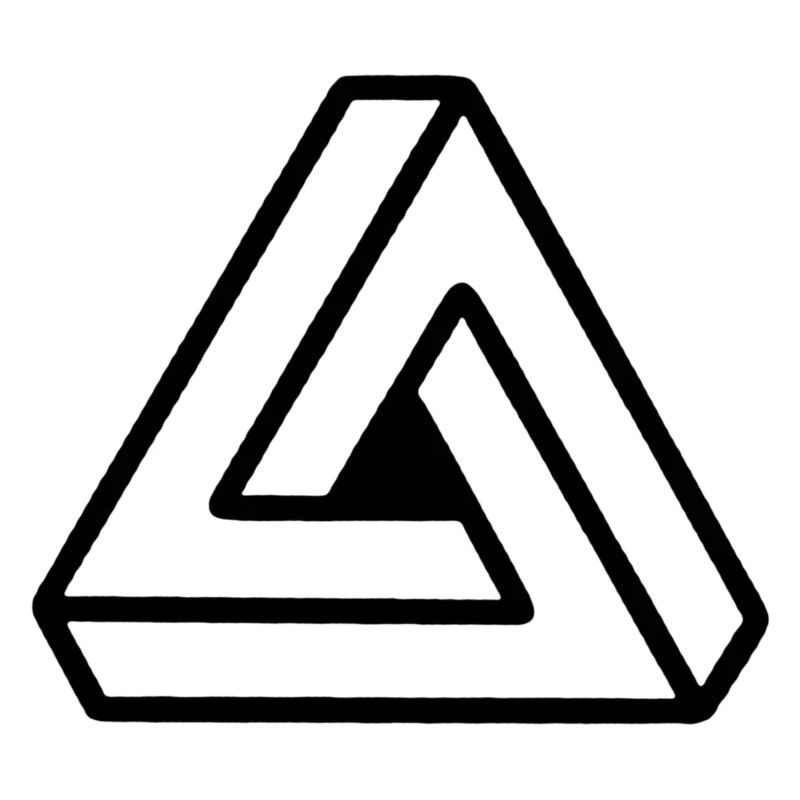 Penrose triangle - Impossible Triangle
