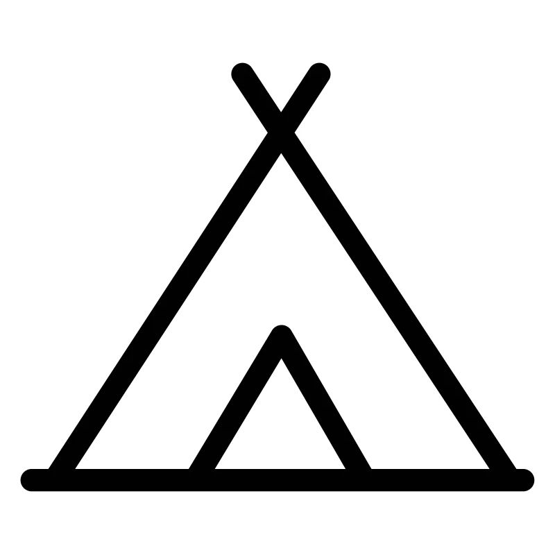 Symbol Zelt Camping