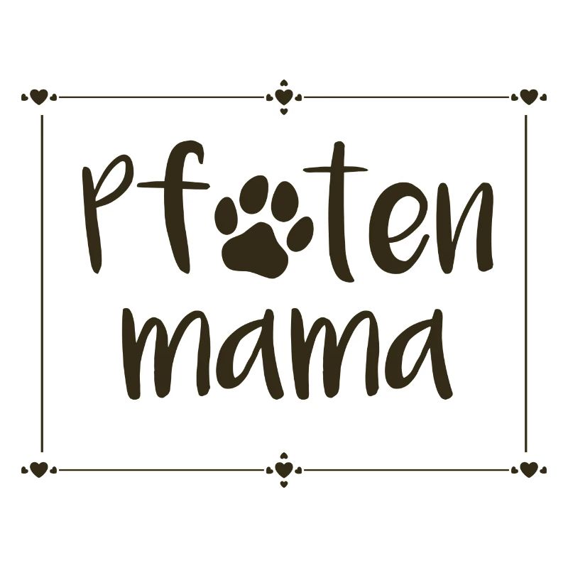 Pfotenmama mit Pfotenmotiv