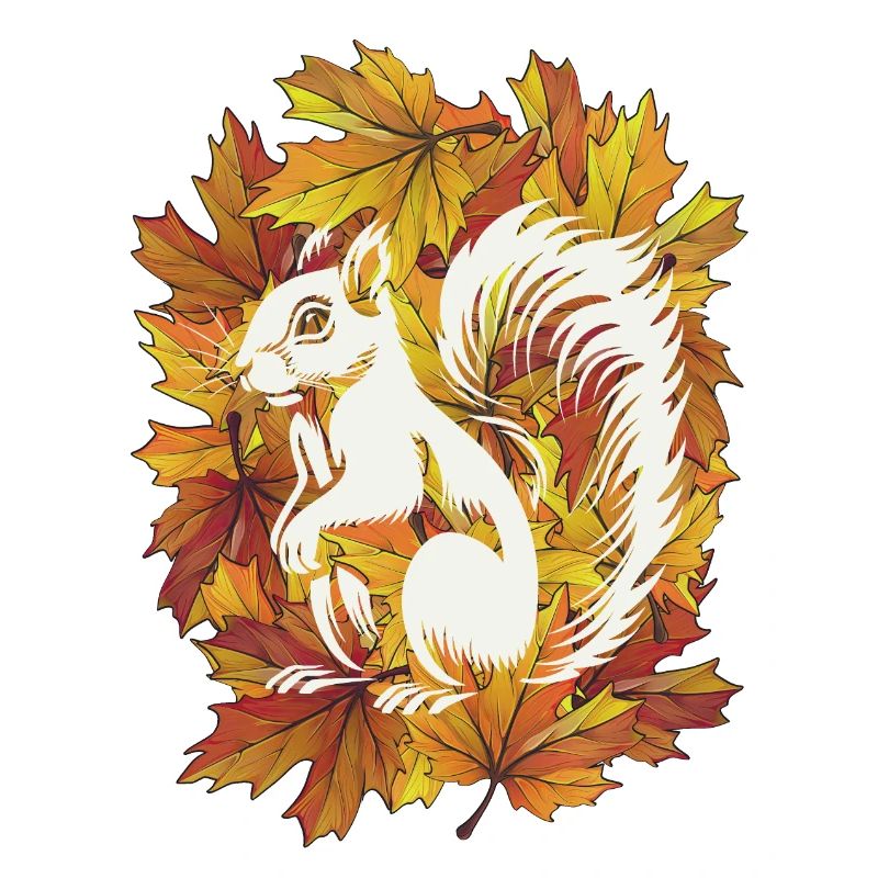 Herbstliches Eichhörnchen