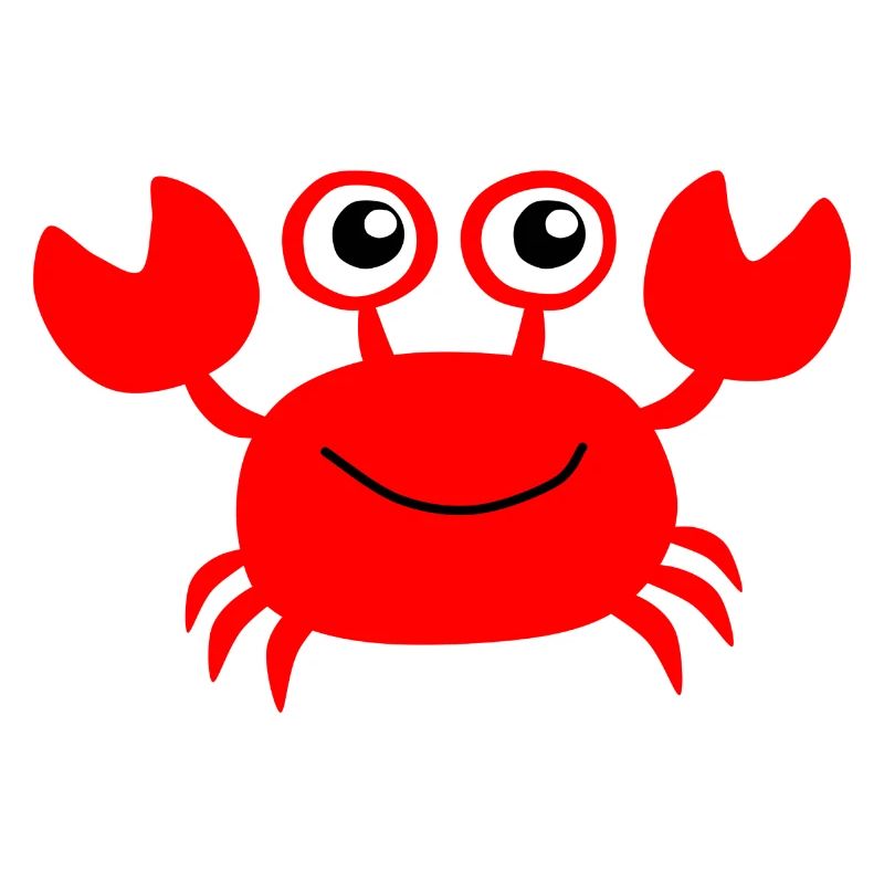 Rote kleine Krabbe