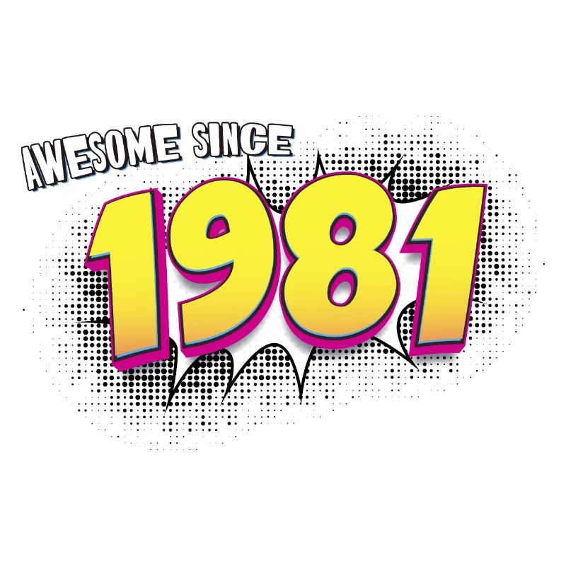 Rétro 42e anniversaire dans le style de bande dessinée Pop Art