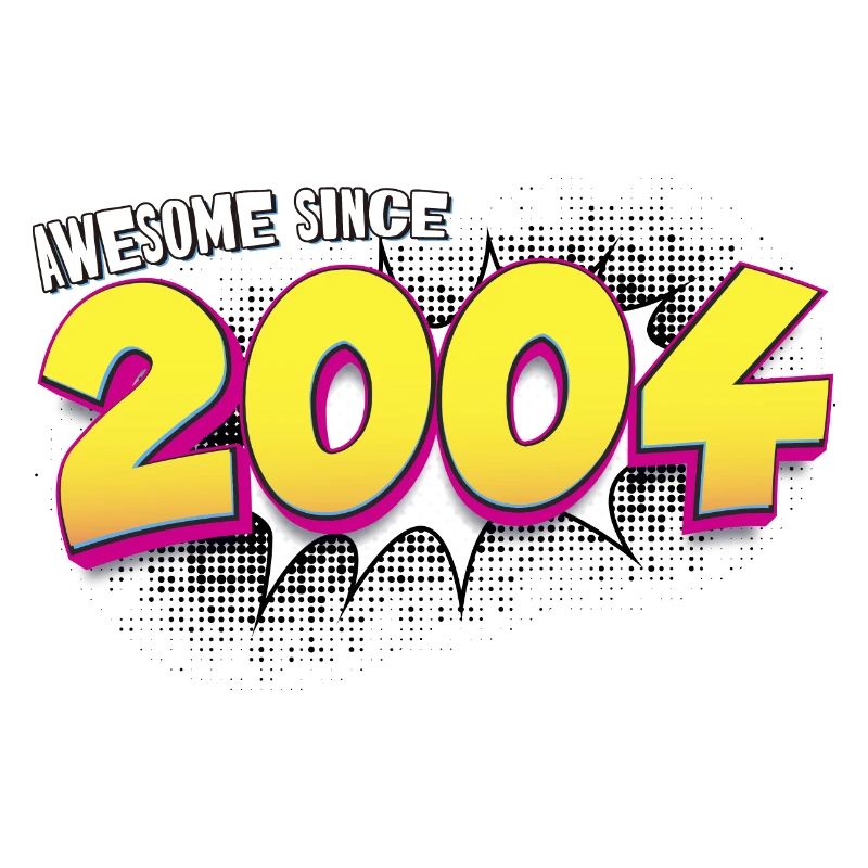 Retro 19. Geburtstag im Pop Art Comic Stil