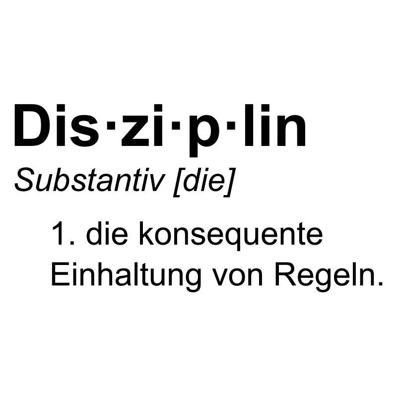 Disziplin Tasse