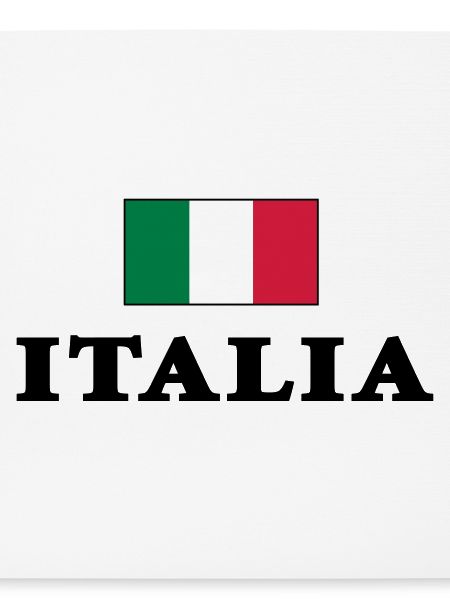 Italy flag with Italia lettering