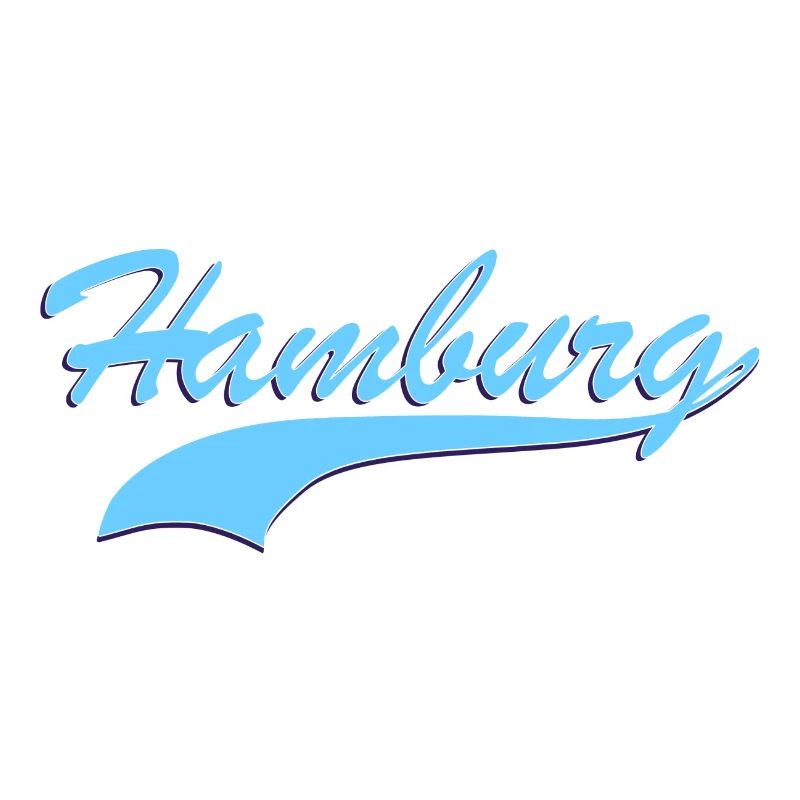 Hamburg Retro Schriftzug