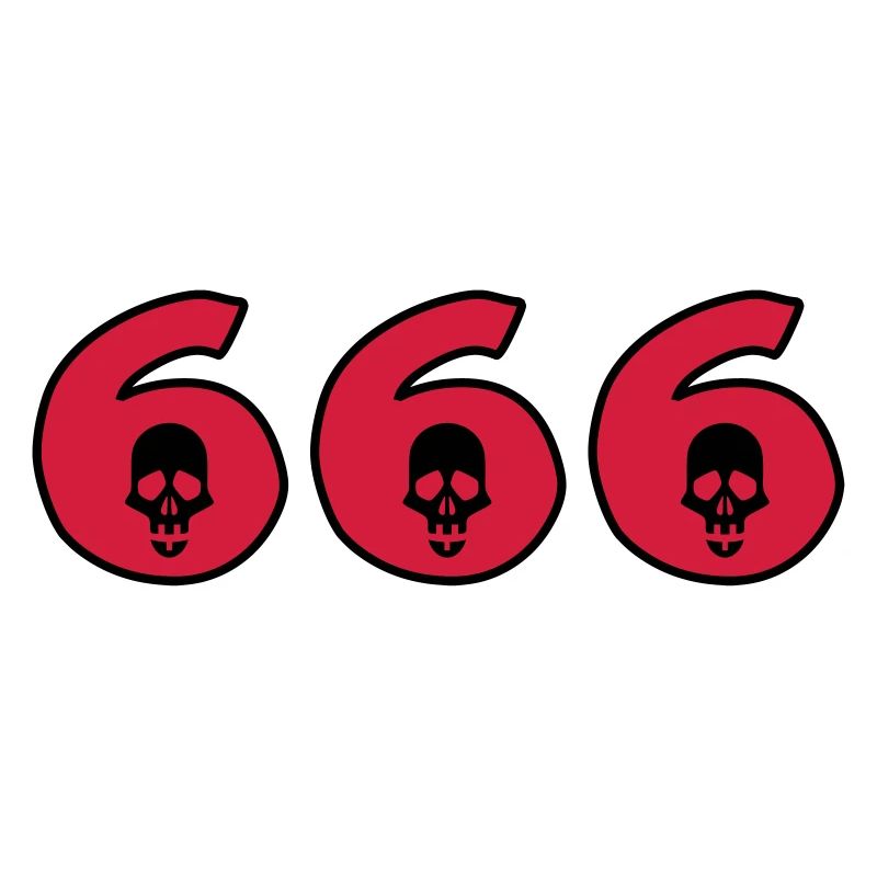 666 - Devil - Skull - Halloween