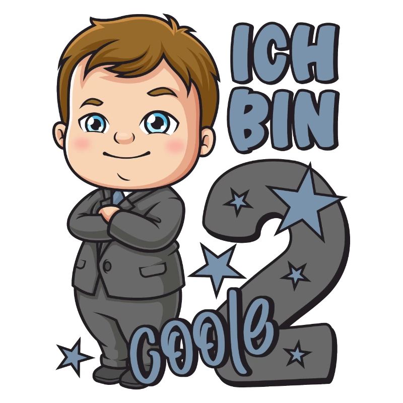 2. Geburtstag Junge 2 Jahre Jungs Ich bin coole 2