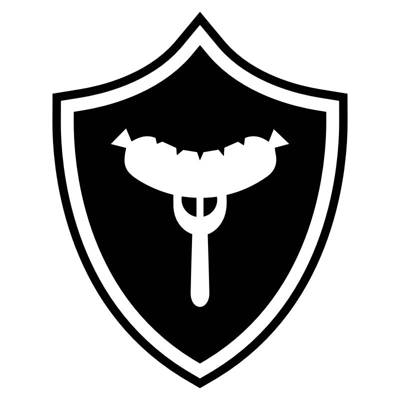 Wurst Gabel Wappen