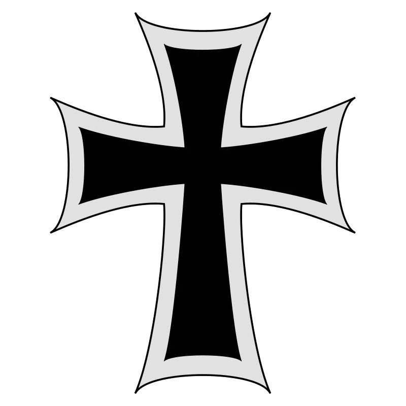Ritterliches Kreuz-Design Shirt