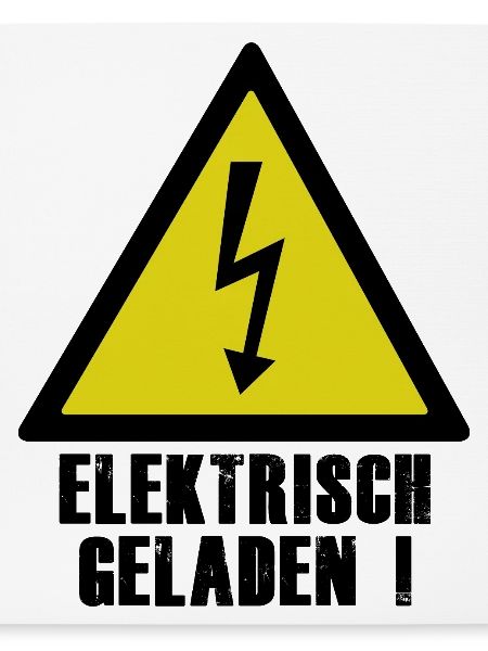 Elektrisch Geladen Warnsymbol