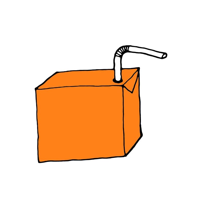 Trinkpäckchen orange