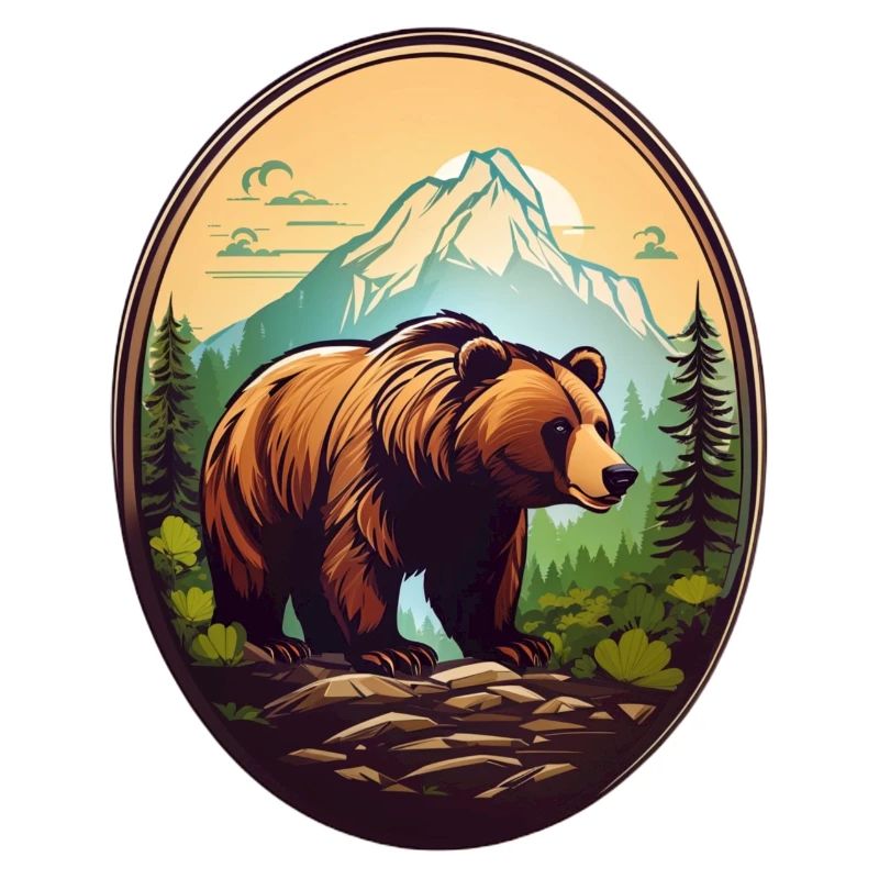 Waldbewohner Braunbär